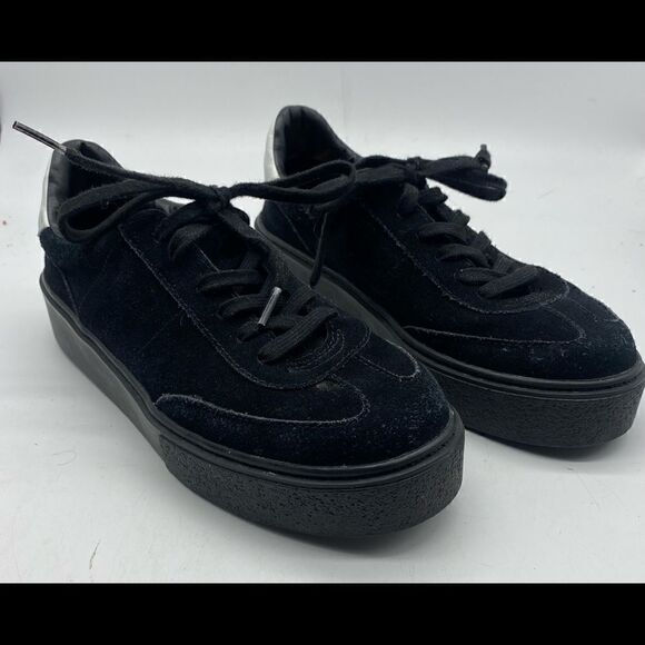 Zara Split Suede Lace-Up Sneakers - Picture 2 of 6